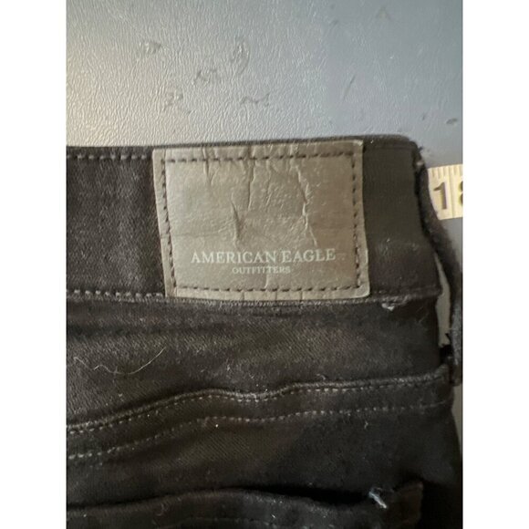 American Eagle Outfitters Womens Super SuperStretch Jeggings Size 00 short Blac - Picture 3 of 12